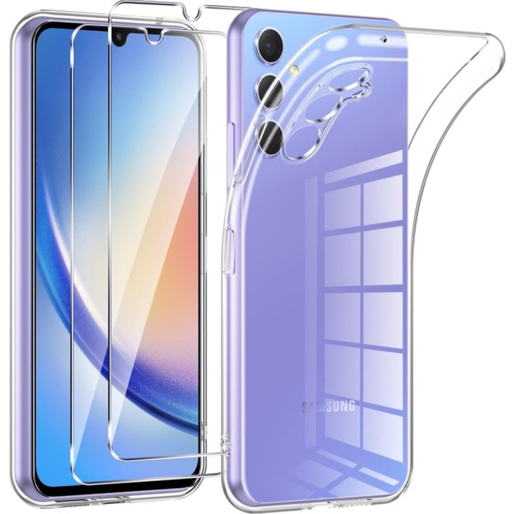 Etiget Samsung Galaxy A34 5g Şeffaf Silikon Kılıf + 2 Adet Cam Ekran Koruyucu Seti Cep Telefonu Kılıfı Fiyatı