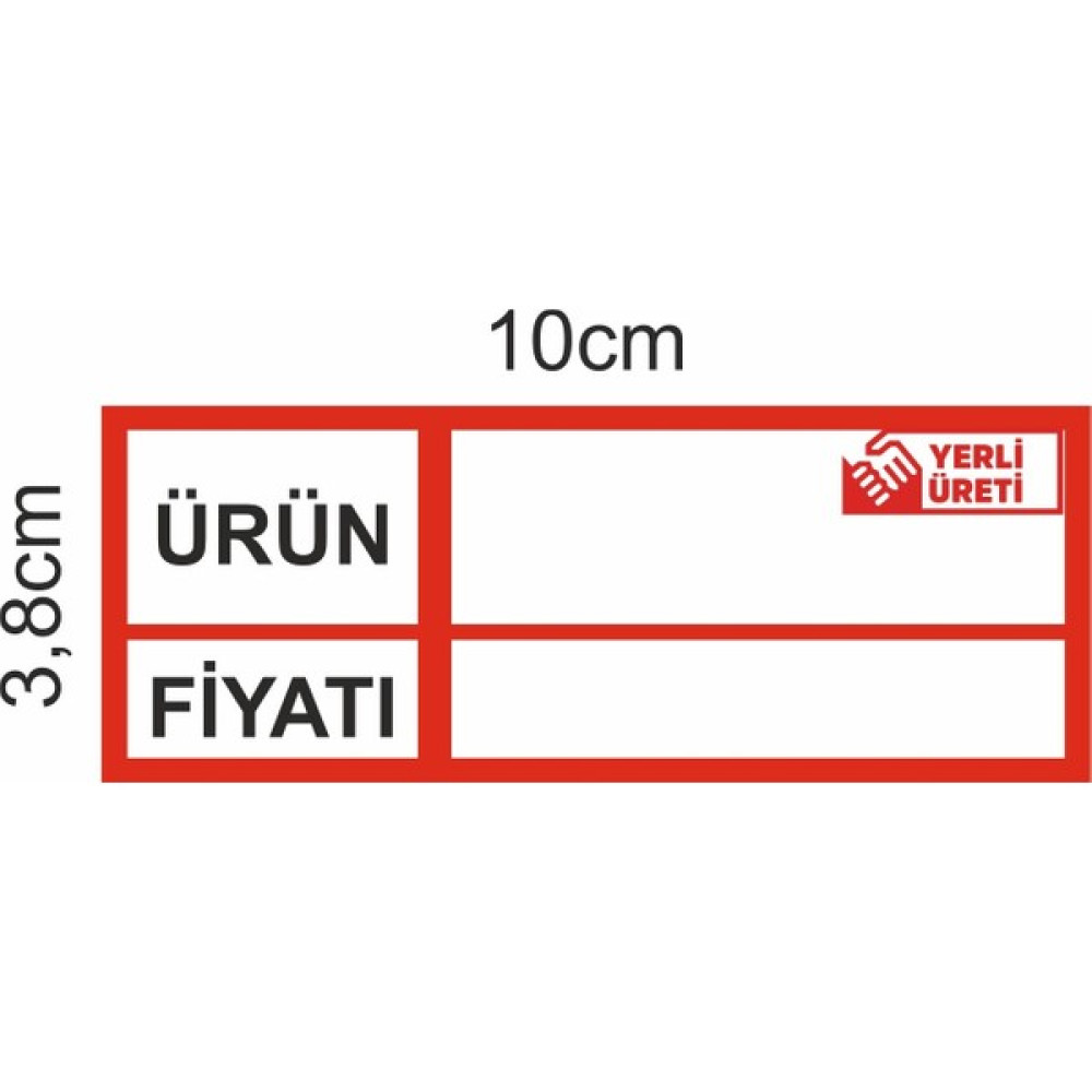 Etiket Sanati Silinebilir Ürün Tutar Etiketi Indirim Raf Etiketi 1000'LI Sarf Tüketim Malzemeleri Fiyatı