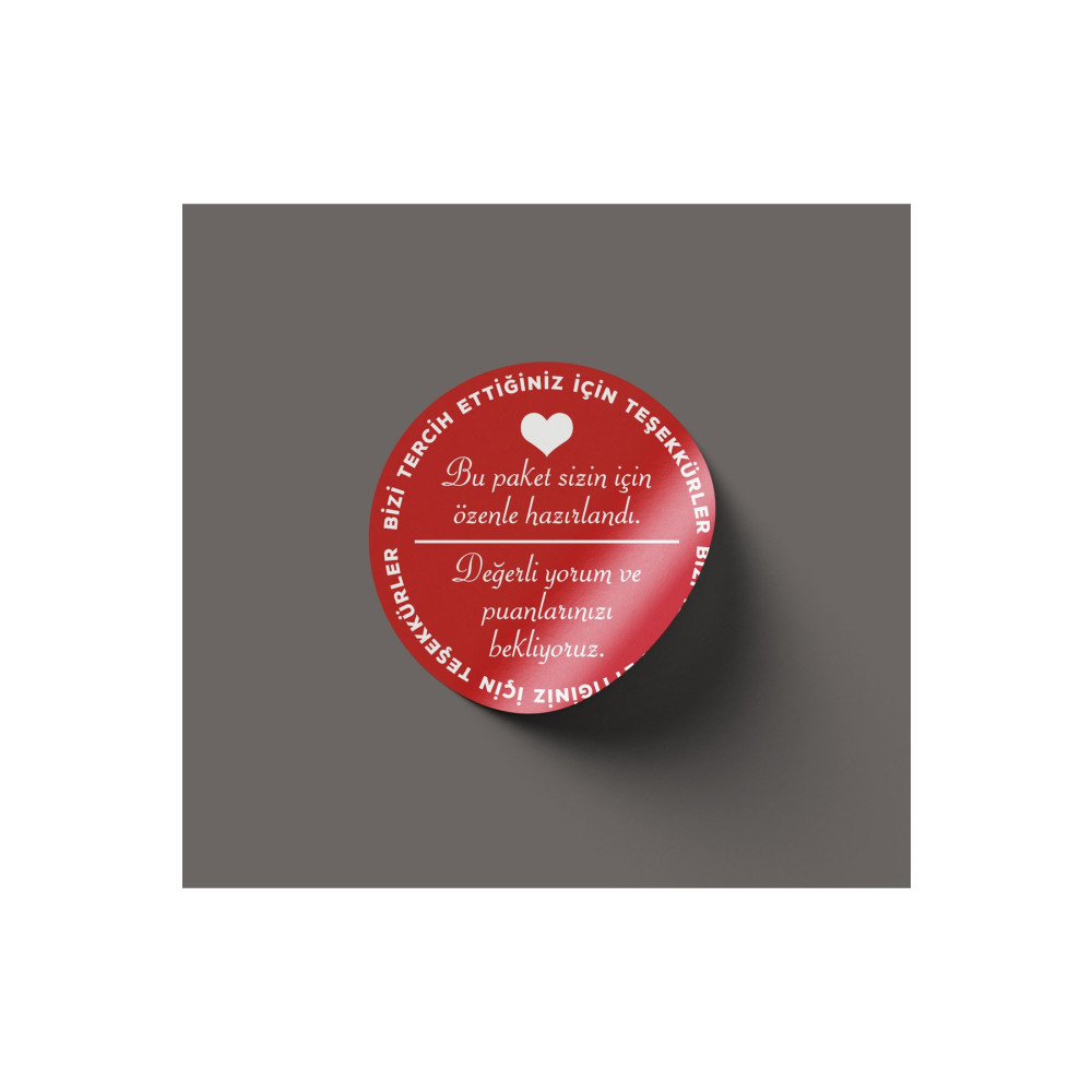 etikettcim Sticker Kuşe (4x4cm) 70 Adet Yuvarlak -bu Paket Sizin Için Özenle Hazırlandı- Hediyelik Eşya Fiyatı