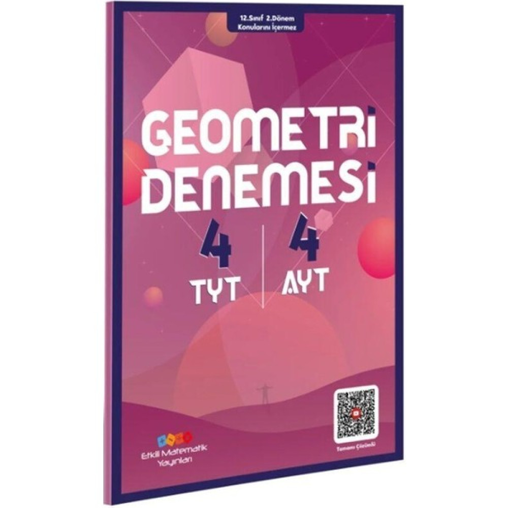 Etkili Matematik Yayınları TYT - AYT Geometri Denemesi Özel Baskı Temel Yeterlilik Testi (TYT) Fiyatı
