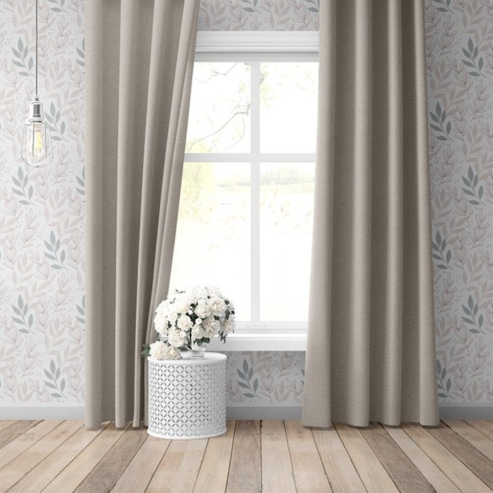 ETSHOME Krem Blackout Perde - 100 x 260 cm Fon Perde Fiyatı