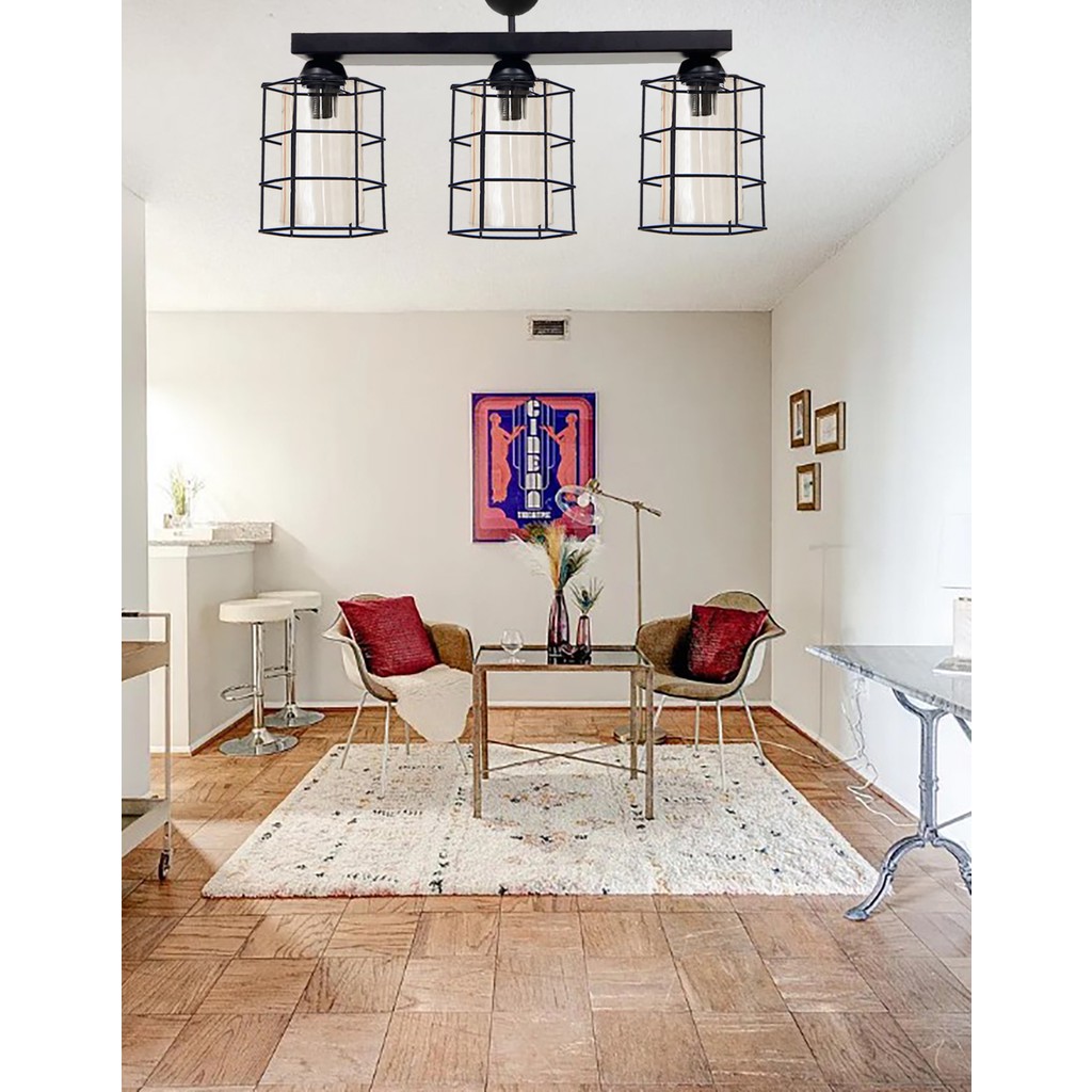 Etsylight Quartz Glass Dizilone 3, Salon Avize,Mutfak Avize, Antre Avize - 3 - Siyah Avize Fiyatı