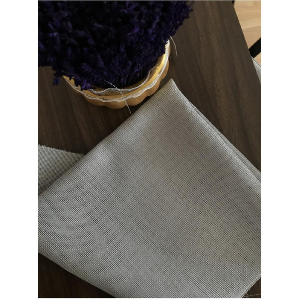 Etuval Linen Etamin Punch Ve Pano Kumaşı Gri Renk 100 x 80 - 0,50 mm - 1 m Kumaşlar Fiyatı