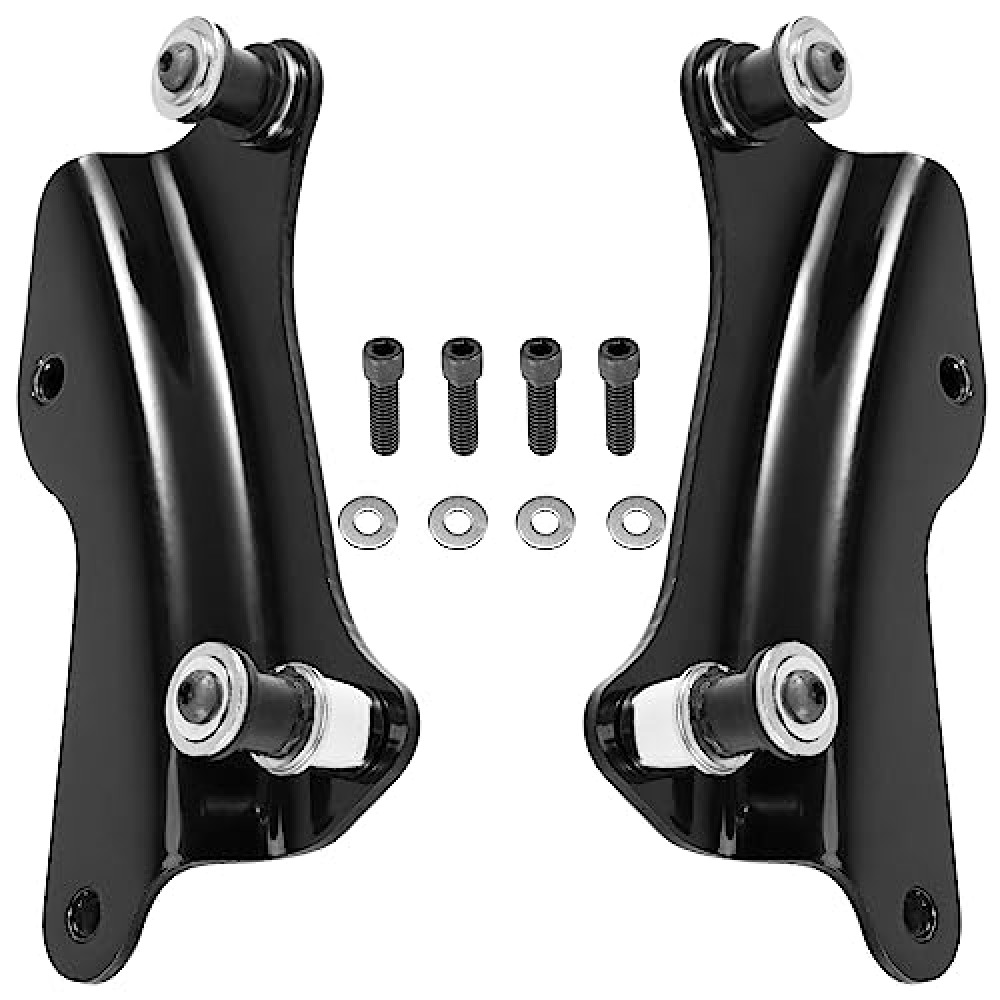 Eumti 4-Point Docking Hardware Kit Quick Release Tour Pack Luggage Rack Sissy Bar Mounting Kit Replacement 52300354 for Harley Touring Street Glide Electra Glide Road King Road Glide 2014-2025
