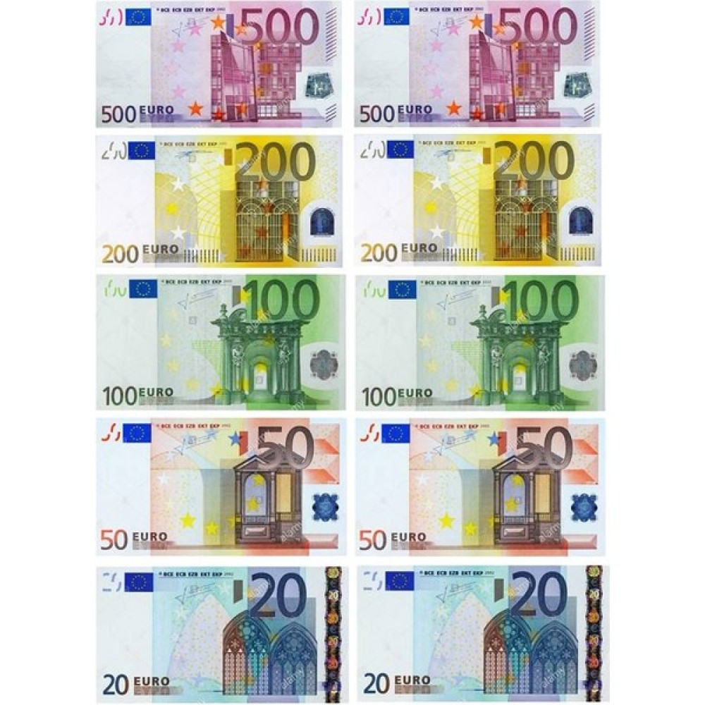 Euro Banknot Temalı Yenilebilir Resimli Pasta Üstü Gofret Plaka Baskısı - Beyaz Fotokopi Kağıdı Fiyatı