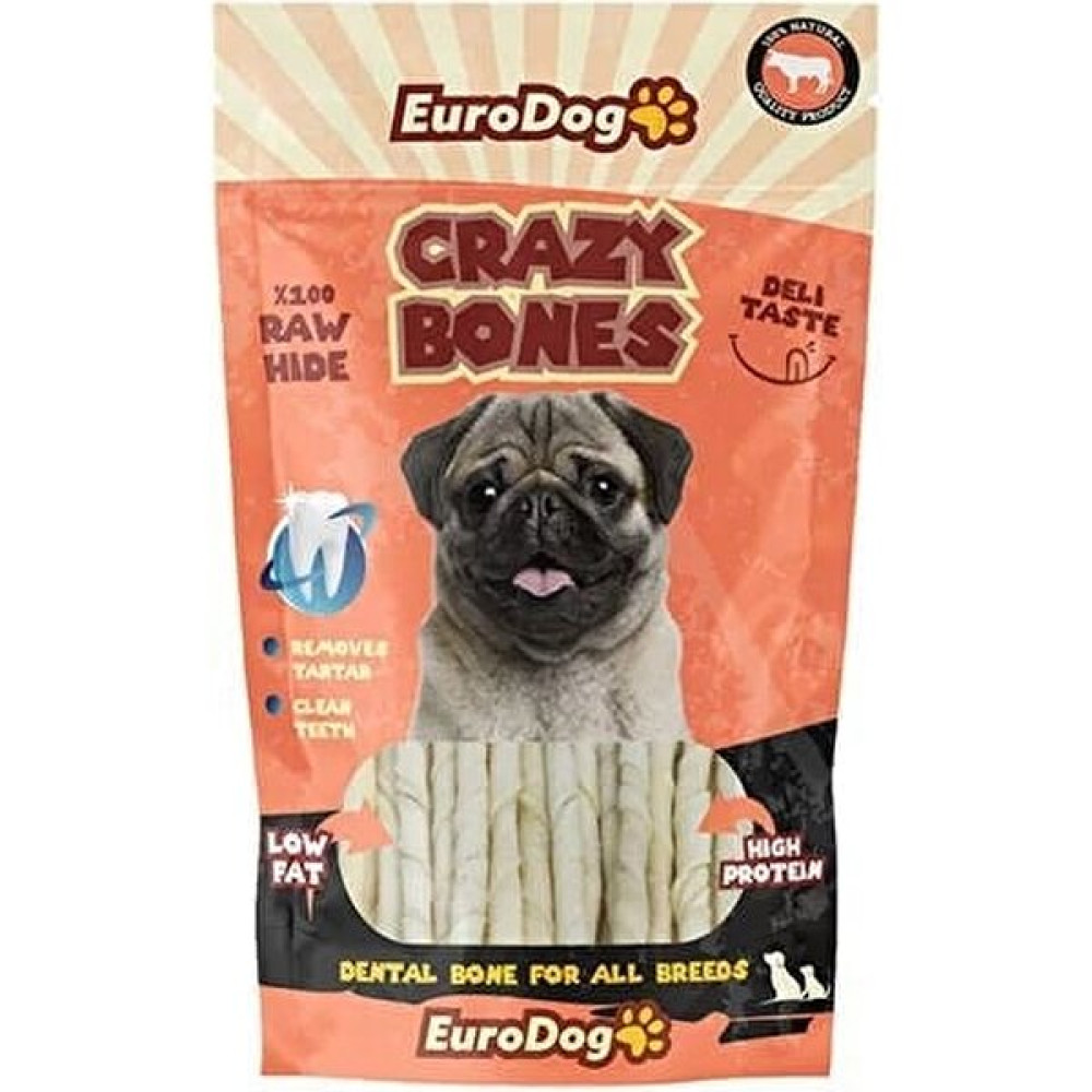Euro Dog Crazy Bone Sütlü Burgu Çubuk Köpek Kemik Ödül Maması 20 Adet 12 cm Evcil Hayvan Ürünleri Fiyatı