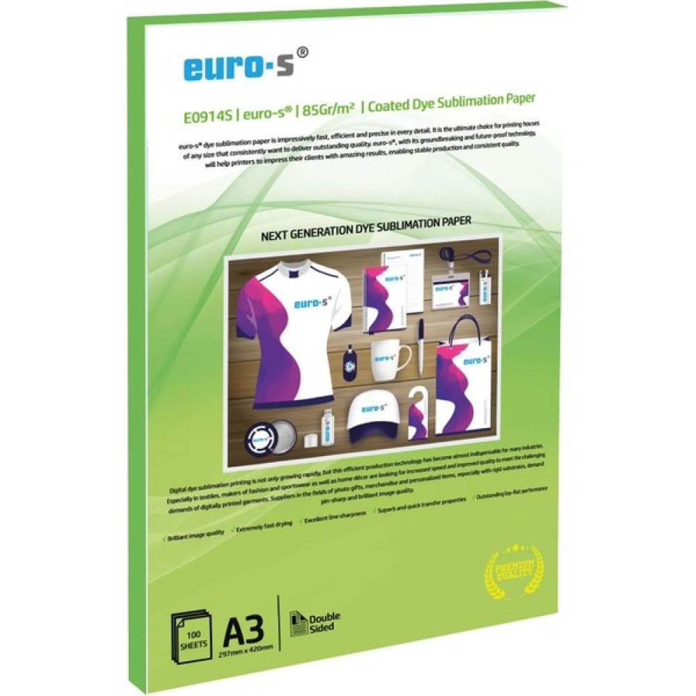 Euro-S 85GR/M² 100 Yaprak A3 Süblimasyon Transfer Baskı Kağıdı Fotoğraf Kağıtları & Asetatlar Fiyatı