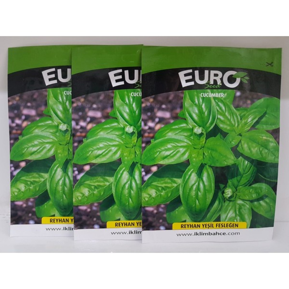 Euro Tohum Reyhan Yeşil Fesleğen 3 Adet Oto Boyaları Fiyatı