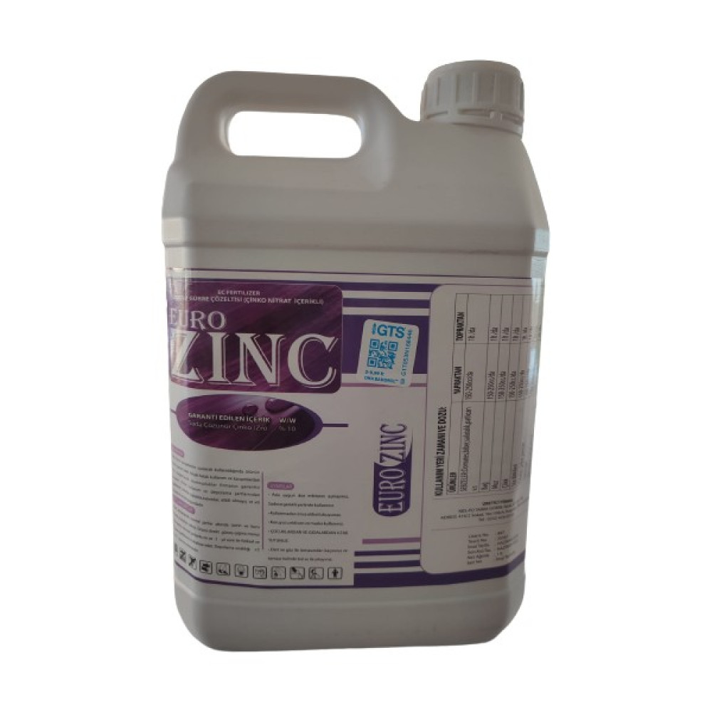 Euro Zinc 5 Litre Çinko Gübre Çözeltisi Gübre Fiyatı