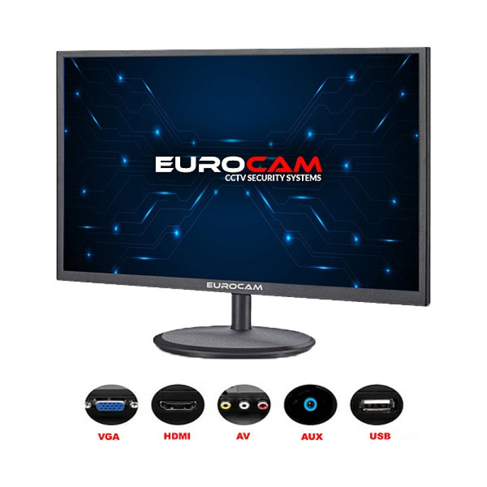 Eurocam (EC-M19) 19 Inc Pal/ntsc LED Monitör (Hdmı+Vga) Monitör Fiyatı