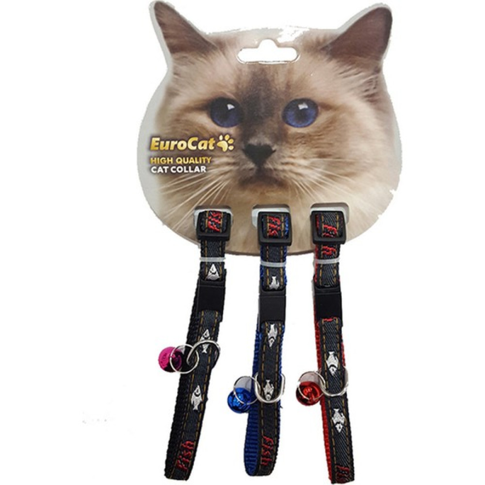 EuroCat Kedi Boyun Tasması Balık Desenli 10mm28cm (3 Lü) Evcil Hayvan Ürünleri Fiyatı