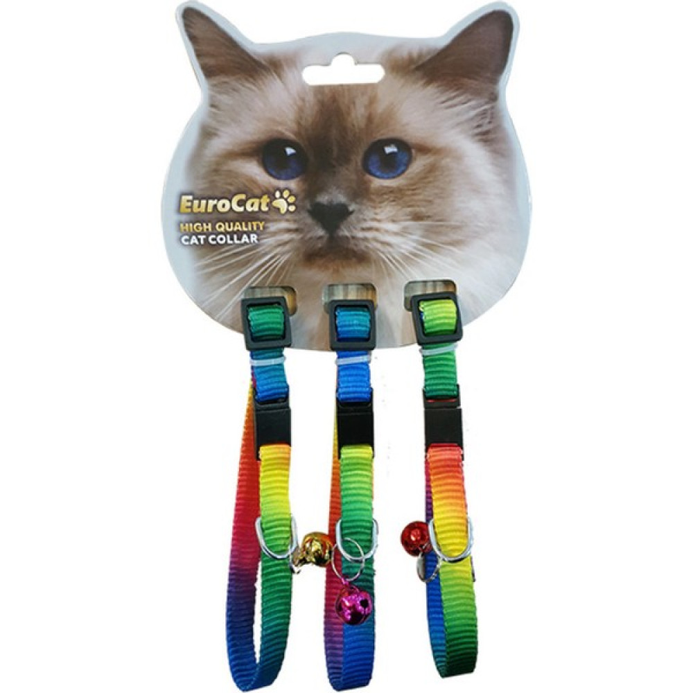 EuroCat Kedi Boyun Tasması Gökkuşağı 10mm28cm (3 Lü) - 28 cm Evcil Hayvan Ürünleri Fiyatı