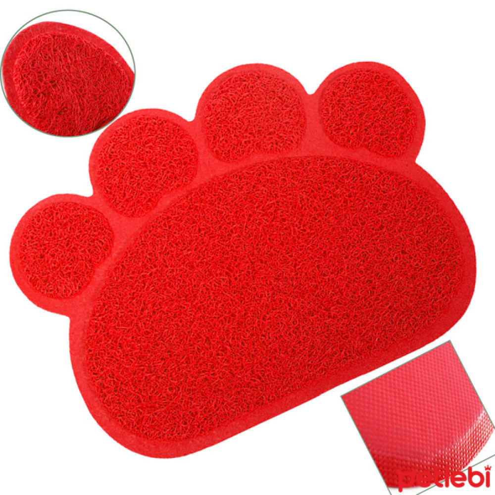 EuroCat Kedi Tuvaleti Önü Paspası 60x45cm (Kırmızı) Evcil Hayvan Ürünleri Fiyatı