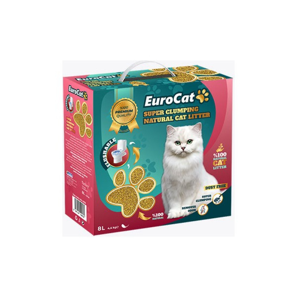 Eurocat Topaklanan Doğal Kedi Kumu 8 Lt. Evcil Hayvan Ürünleri Fiyatı