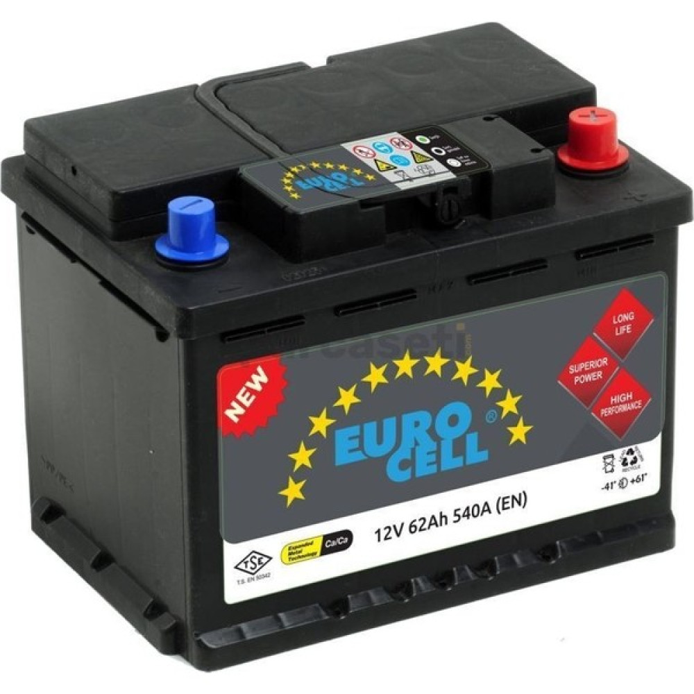 Eurocell 12V 60AH D23 Akü Akü Fiyatı