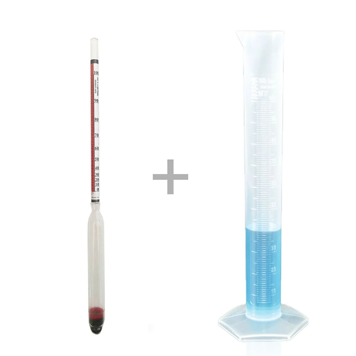 Eurodensimeter 0-100 Alkolmetre Ve 250ml Plastik Mezür Seti Diğer Fiyatı