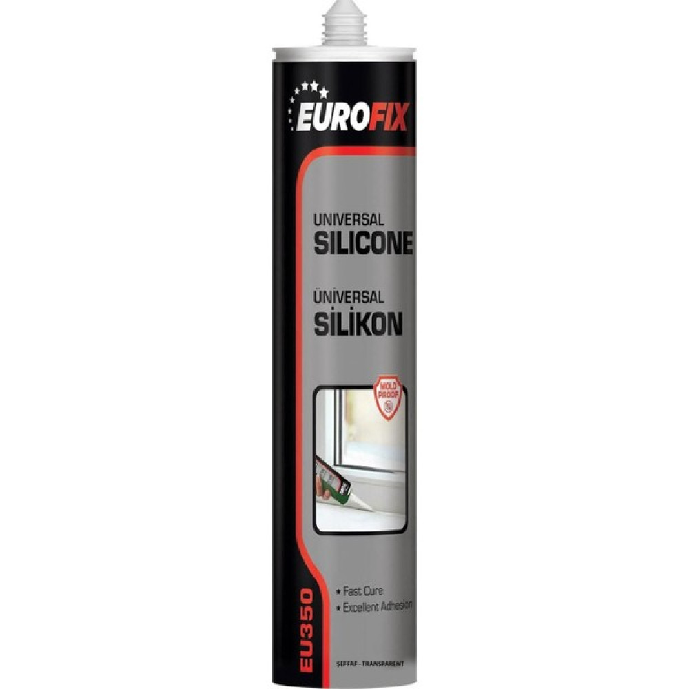 Eurofix Genel Amaçlı Silikon 280 gr - Şeffaf Nalburiye & Hırdavat Fiyatı