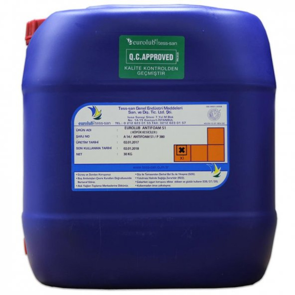 Eurolub Antifoam S1 30 Kg Kopuk Kesici Bahçe Makinesi Fiyatı