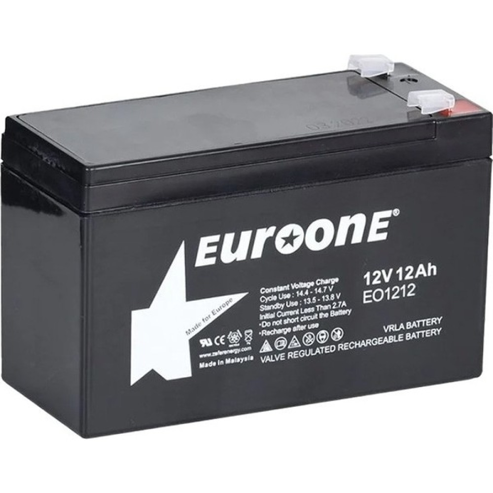 Euroone EO-1212 12 Volt - 12 Amper Akü (151 x 98 x 95 Mm) 1 Ah Akü Fiyatı