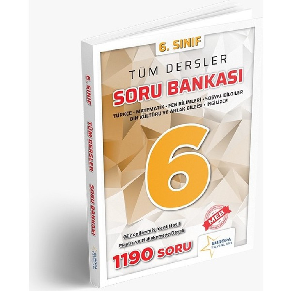 Europa Yayınları 6.sınıf Tüm Dersler Soru Bankası Tüm Dersler Fiyatı