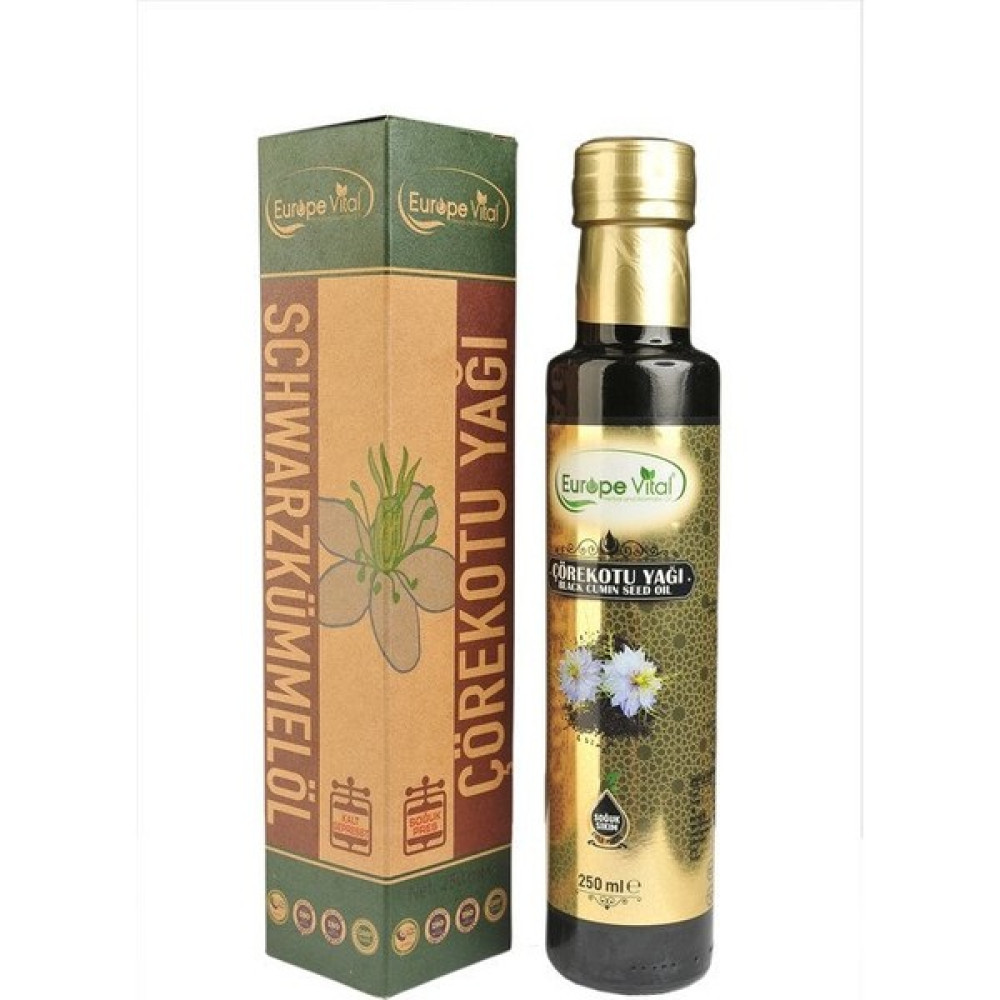 Europe Vital Soğuk Pres Çörekotu Yağı 250 ml Bitkisel Yağlar Fiyatı