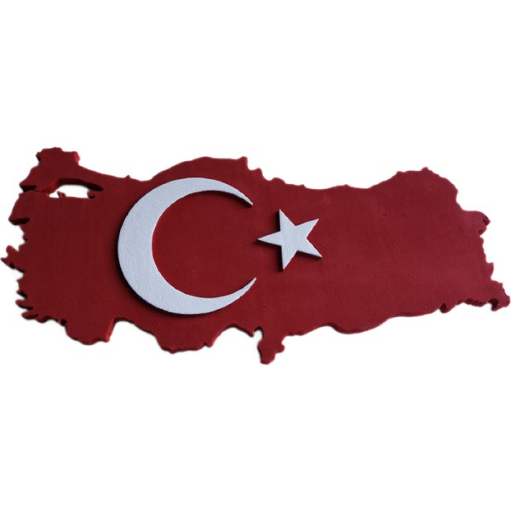Europiyer Türkiye Haritası Şeklinde Dış Cepheye Özel Dekoratif Türk Bayrağı Oto Boyaları Fiyatı