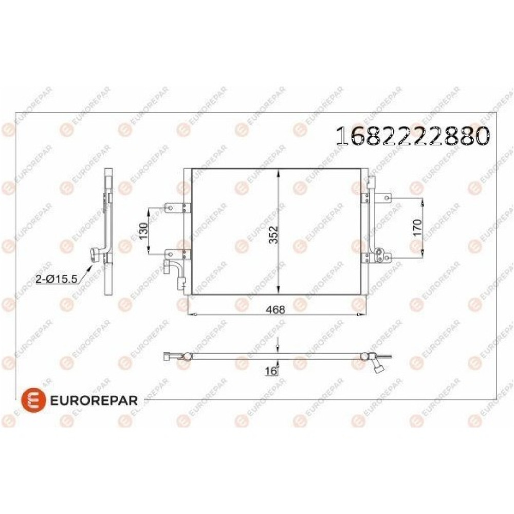 EUROREPAR-1682222880 - Klıma Radyatoru (Kondanser) Albea 1,3 Multıjet 02-> - Siyah Oto Boyaları Fiyatı