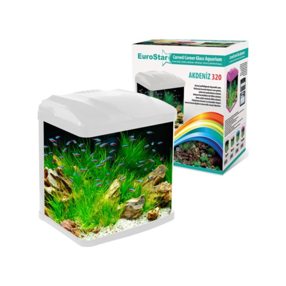 Eurostar Akdeniz 320 Sistemli Led Beyaz Akvaryum 32 Cm X 23 Cm X 38,5 Cm Evcil Hayvan Ürünleri Fiyatı