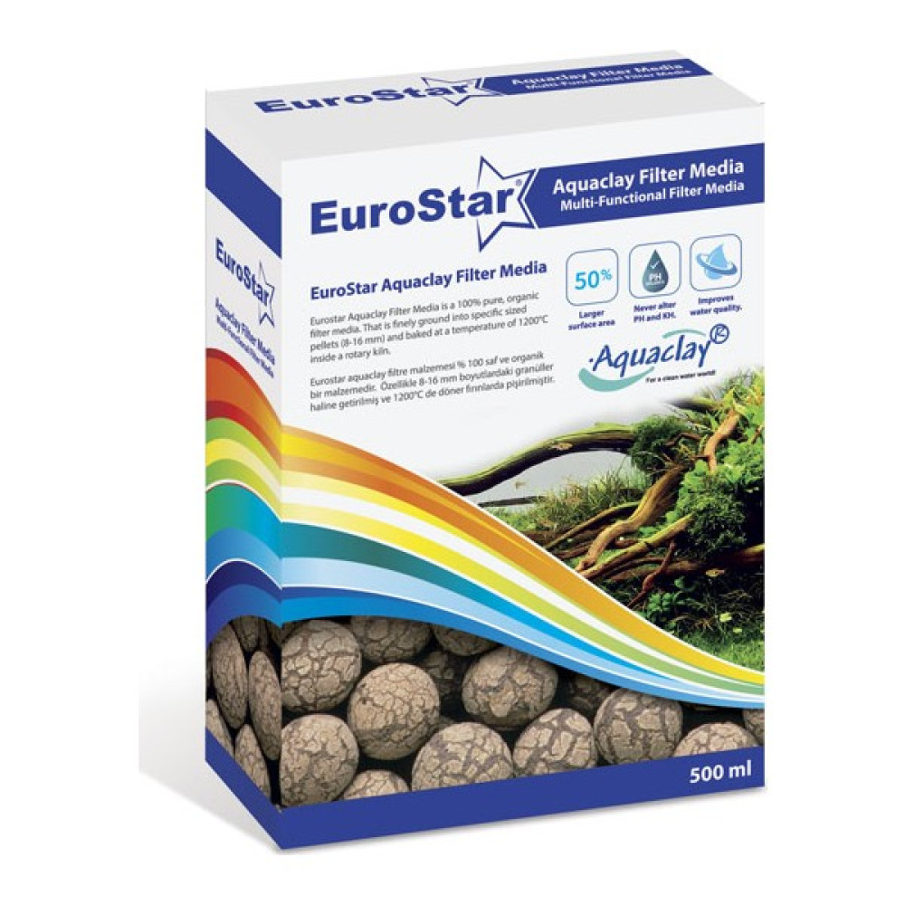 Eurostar Aquaclay Biyolojik Filtre Malzemesi 500 ML Evcil Hayvan Ürünleri Fiyatı