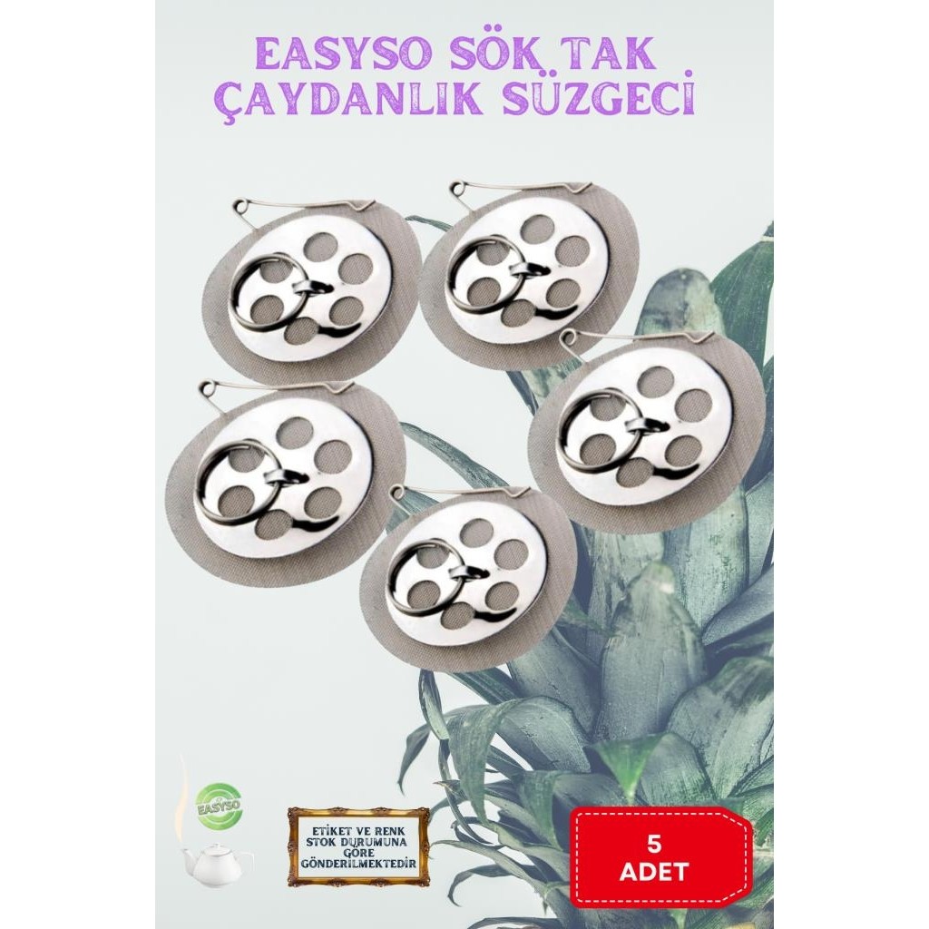 Eva 5 Adet Çaydanlık Içi Süzgeç Demlik Içi Çay Süzgeçi Diğer Fiyatı