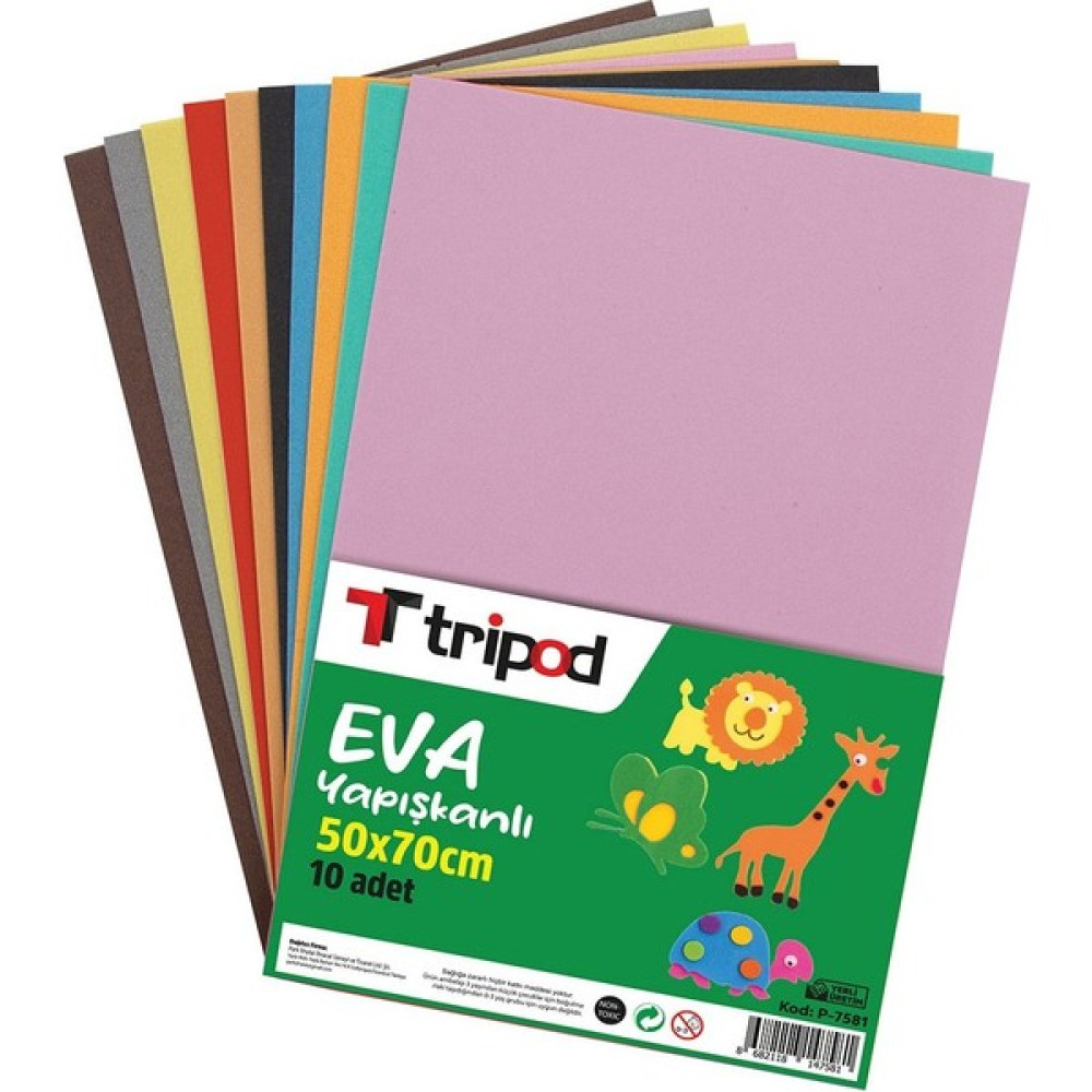 Eva Düz Yapışkanlı 50X70CM Tripod P-7581 Elişi Kağıdı Fiyatı