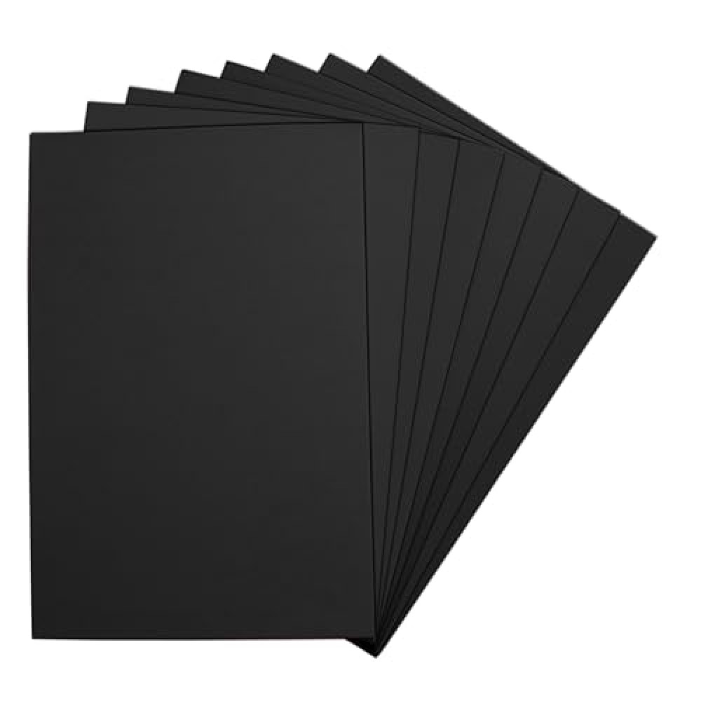EVA Foam Sheets Black, 6 x 9 Inch, 2mm Thick - Foam Paper for DIY Arts and Crafts, School Projects, and More - 8 Pack