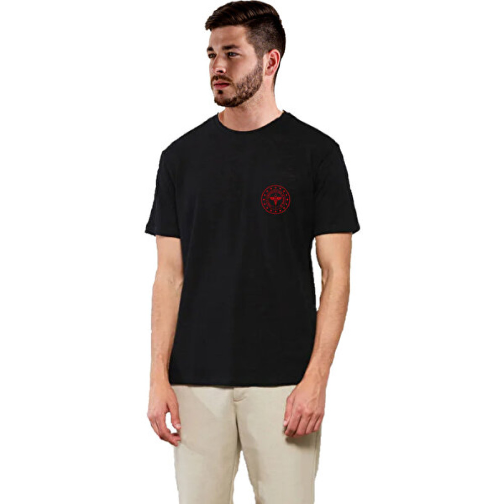 Eva Giyim Eva Tekstil - 112 Acil Sağlık Erkek Siyah Tişört %100 Pamuk Rahat Kalıp Bisiklet Yaka Erkek T-shirt Fiyatı