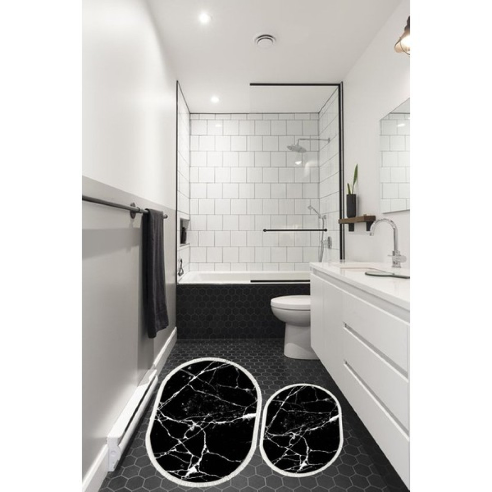 Eva Lıfe 2 Li Set Banyo Paspası Kaymaz Halı Tabanlı Klozet Takım 2'li - BNYMRMR - Renkli Klozet Takımı Fiyatı