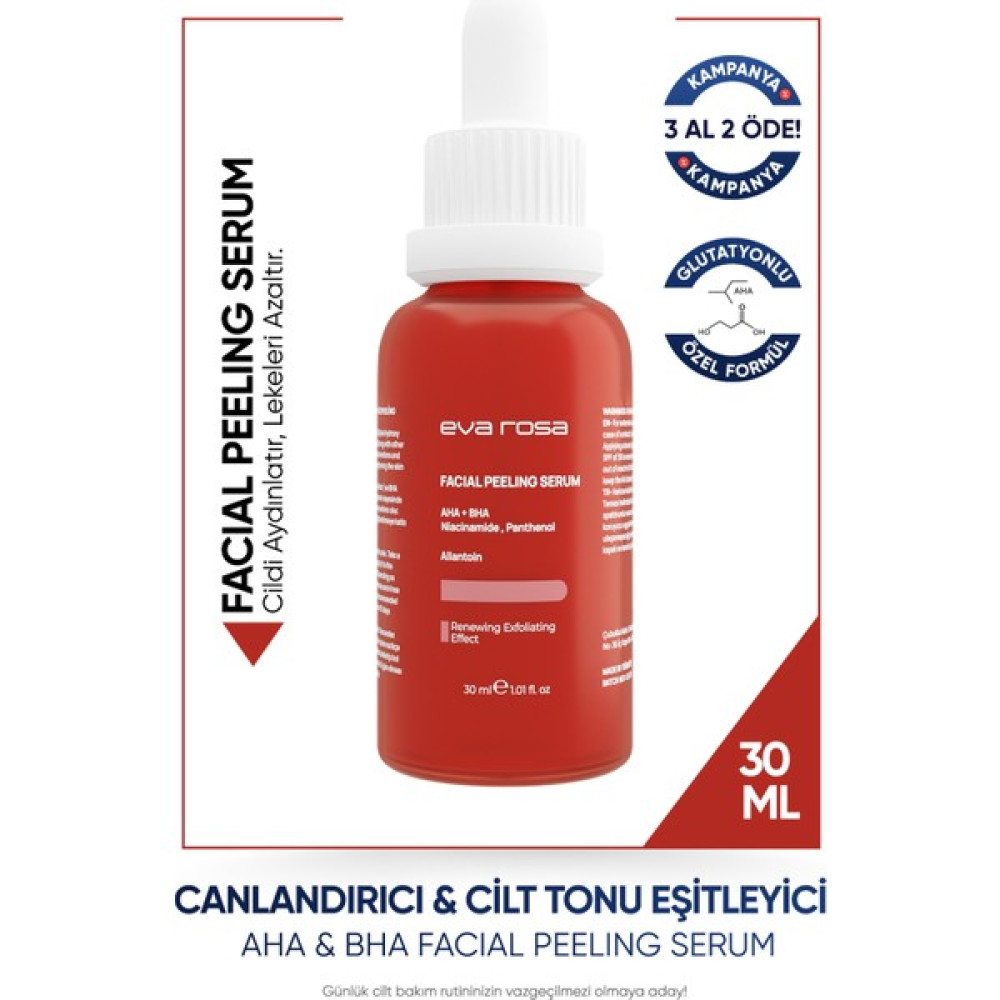 Eva Rosa Aydınlatıcı, Canlandırıcı, Cilt Tonu Eşitleyici, Gözenek Sıkılaştırıcı Kırmızı Cilt Serumu 30 ml Anti-Aging / Yaşlanma Karşıtı Fiyatı