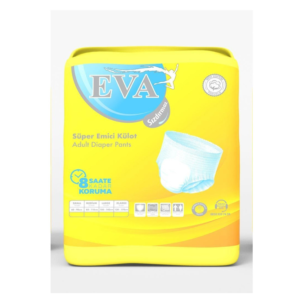 EVA Süper Emici Külot Small Medium Large Xl Xxl M Beden Hasta Bezleri ve Temizliği Fiyatı