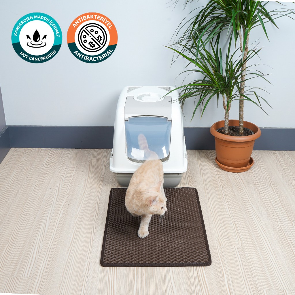 Eva Türkiye 40X55 cm Kedi Tuvaleti Paspası - Koyu Kahve Araca Özel Paspaslar Fiyatı
