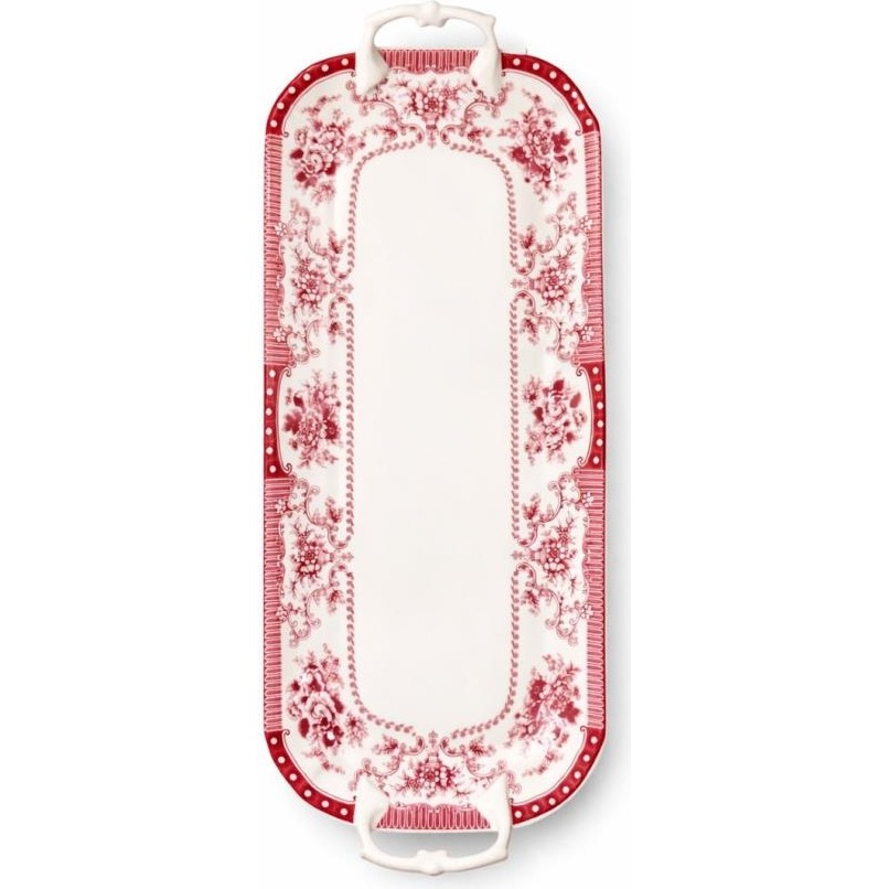 Evaliza Voila Kulplu Sunum Tabak Kırmızı 44 cm - 1 lt Bavul / Valiz Fiyatı