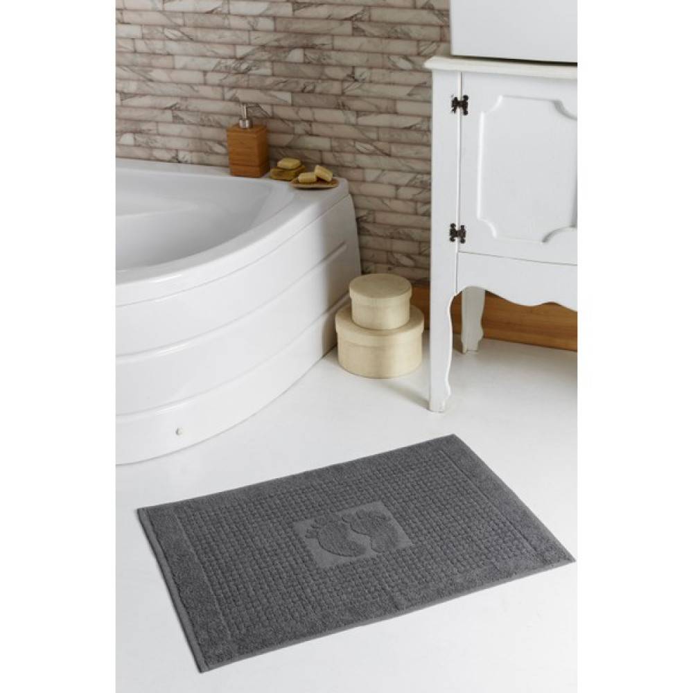 Evanora %100 Pamuk 1 Adet Puffy 260 Gram Ayak Havlusu - Banyo Paspası - 50 x 70 cm - Antrasit El / Yüz Havlusu Fiyatı