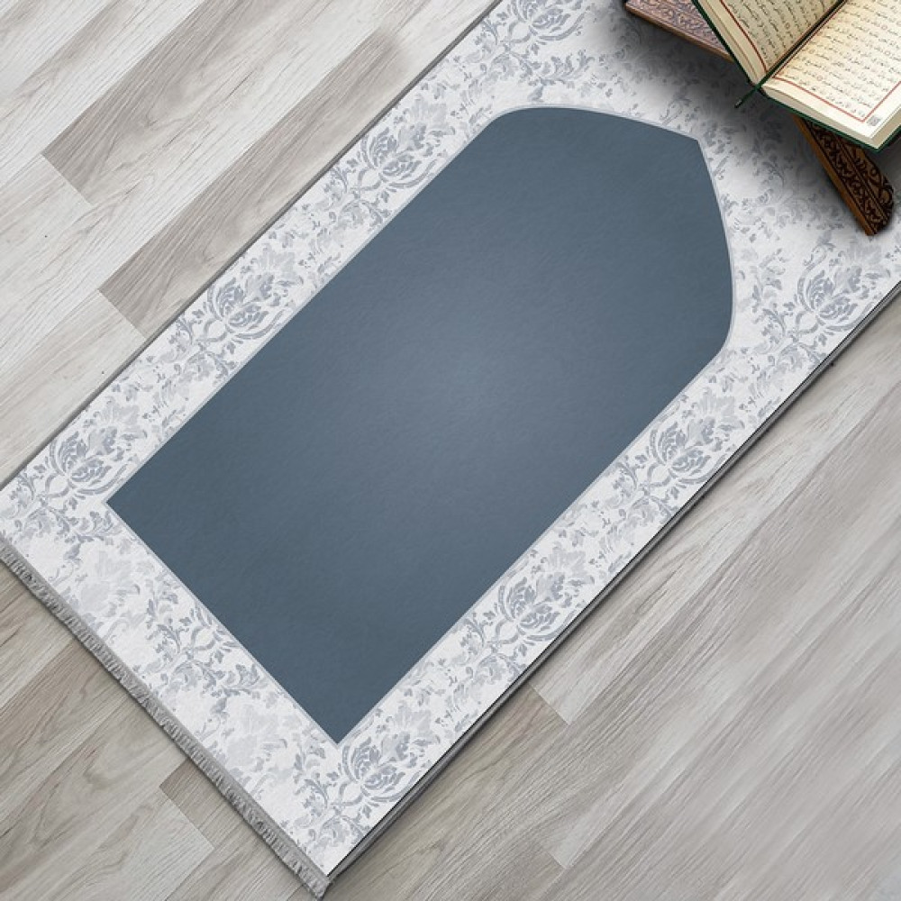 Evaşk Namazlık Dokuma Halı Kaymaz Muslumana Seccade - 66 x 113 cm - Lacivert Seccade Fiyatı