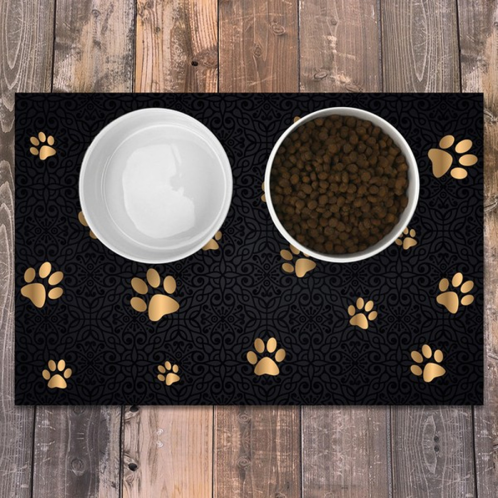 Evaşk Vinil Kaymaz Tabanlı Keçe Baskılı Evcil Hayvan Pet Mama Paspası 40x60 - Pembe Evcil Hayvan Ürünleri Fiyatı