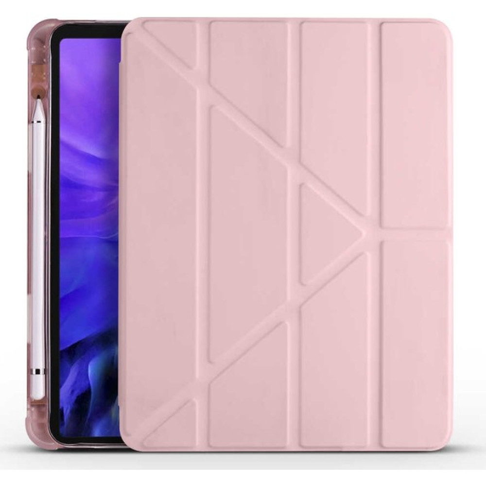 Evastore Apple iPad 10.2 (8.nesil) Kılıf Tri Folding Smart With Pen Standlı Kılıf Rose Gold Tablet Kılıfı Fiyatı