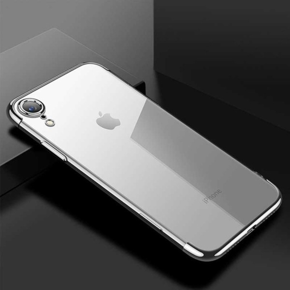 Evastore Apple iPhone Xr 6.1 Kılıf Dört Köşeli Lazer Silikon - Gri Cep Telefonu Kılıfı Fiyatı