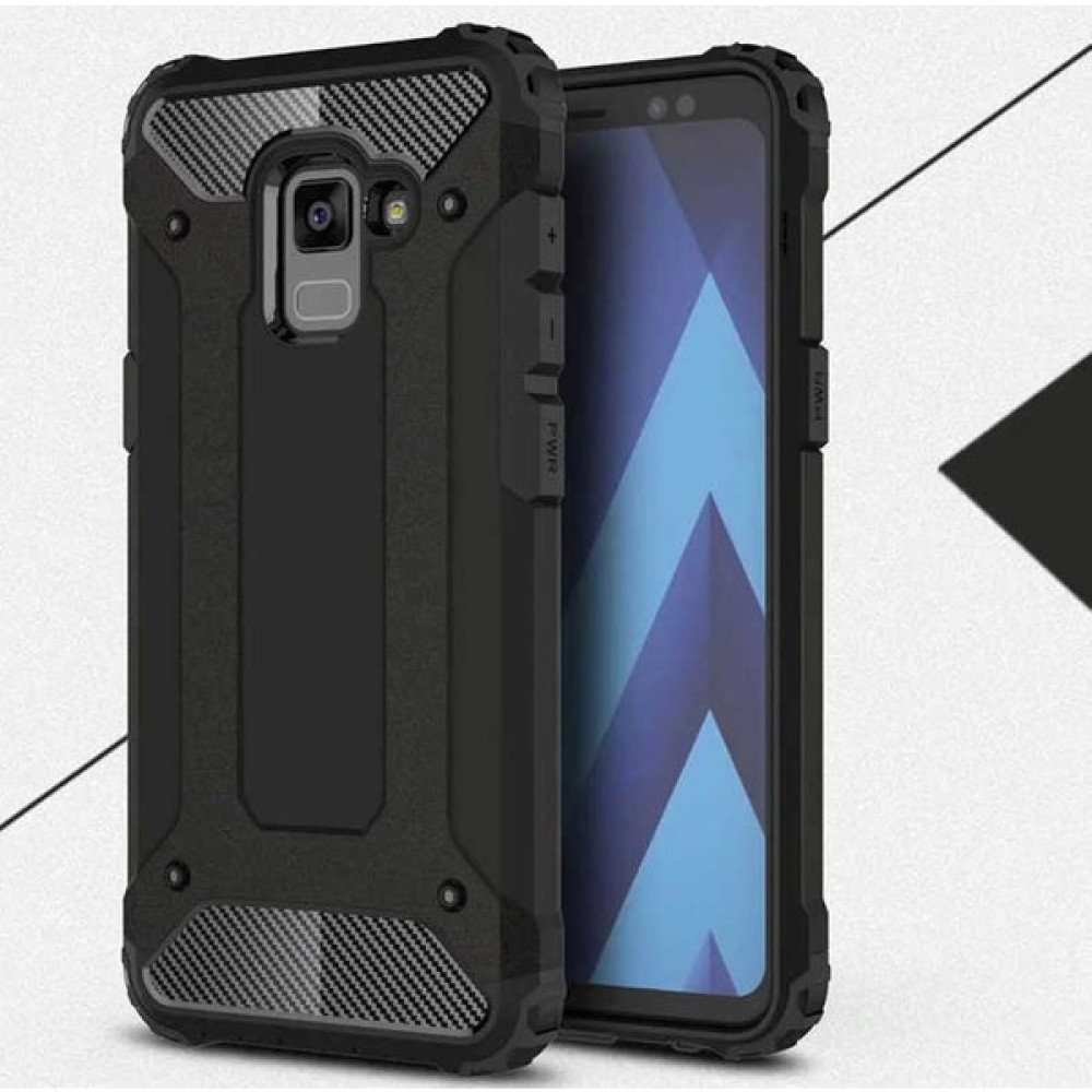 Evastore Galaxy A8 Plus 2018 Kılıf Crash Silikon Kapak - Siyah Cep Telefonu Kılıfı Fiyatı