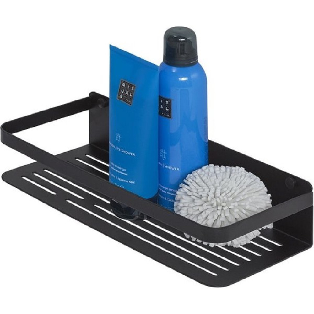 Evay-Metal Banyo Düzenleyici Organizer Şampuan Rafı - Siyah Banyo Rafı Fiyatı