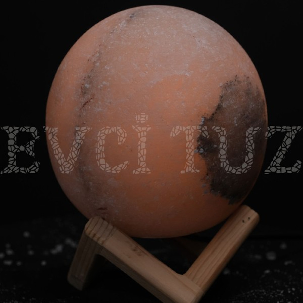 Evci Tuz %100 Doğal Kaya Tuzu Lambası Küre Model - Ay Modeli - Tuz Lambası (Gri) - Sarı Masa Lambası Fiyatı