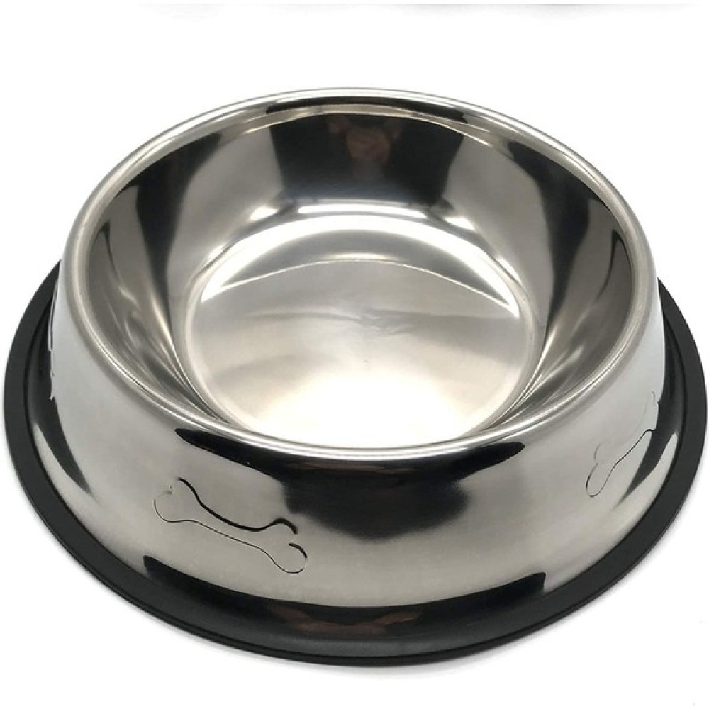 Evcil Hayvanlar Için Mama Kabı Kedi Köpek Mama ve Su Kabı 18CM Paslanmaz Çelik Metal Alt Taban 18CM Mama Kasesi Evcil Hayvan Ürünleri Fiyatı