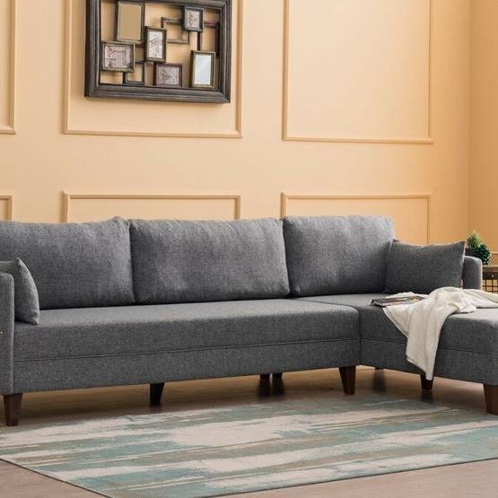 Evdebiz Comfort Yaşam Serisi Sağ Köşe Gri Koltuk
