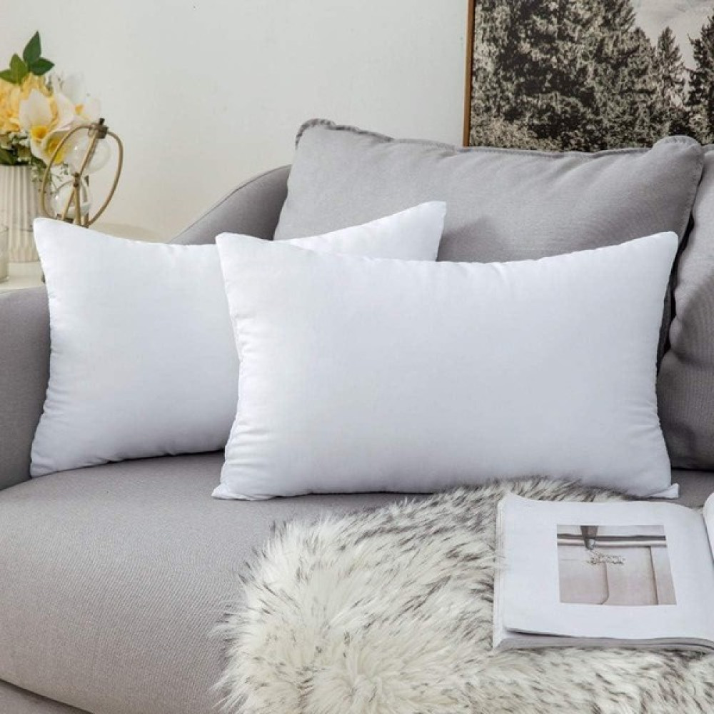Evdek 2'li Silikon Dolgulu Kırlent Içi Yastık 30X50 cm - 30 x 50 cm - Beyaz Kırlent / Mobilya Yastığı Fiyatı