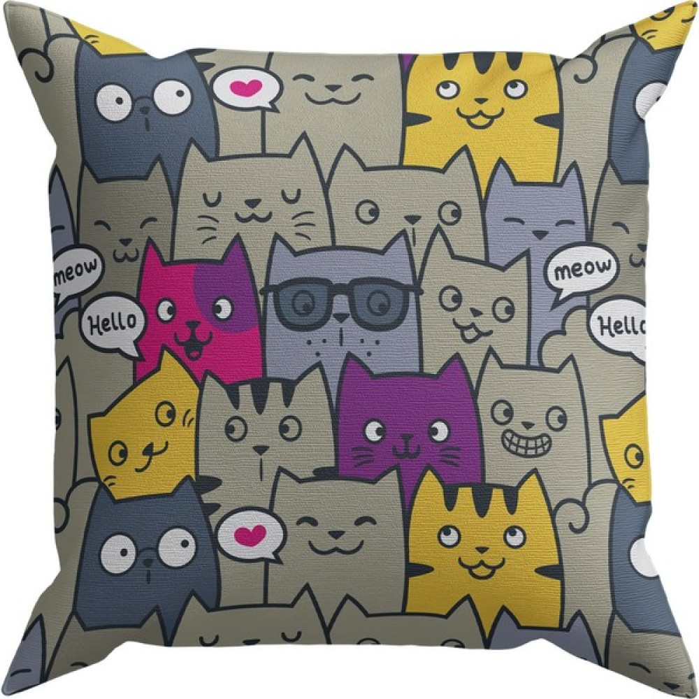 Evdek Sweet Animals Kırlent Kılıfı DS40 - 40 x 40 cm - Renkli Kırlent / Mobilya Yastığı Fiyatı